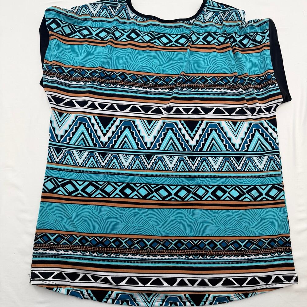Abstract Blue Top - Picture 2 of 2